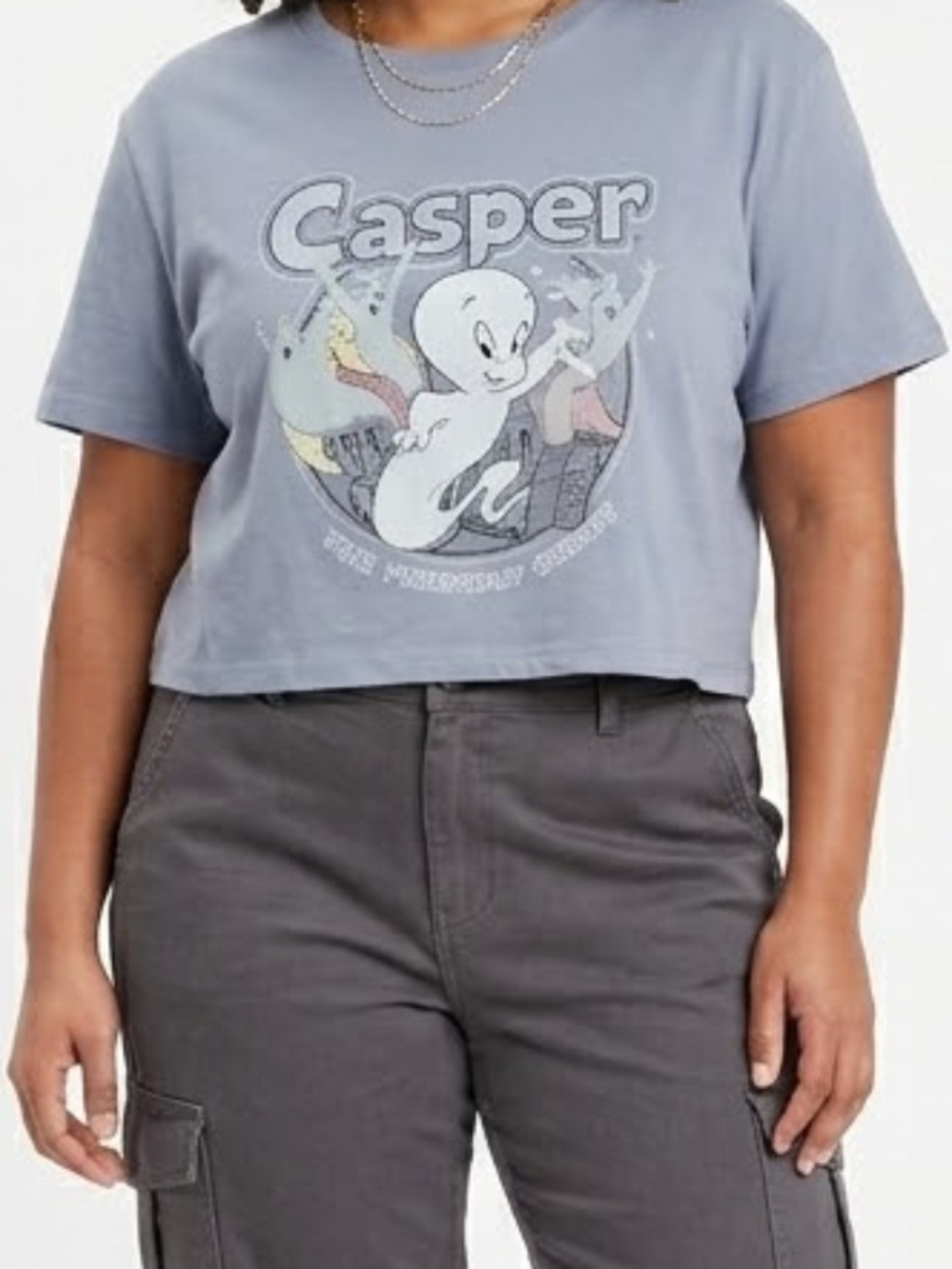 Graphic Cropped T Shirt Relaxed Cotton XL Casper the Friendly Ghost
